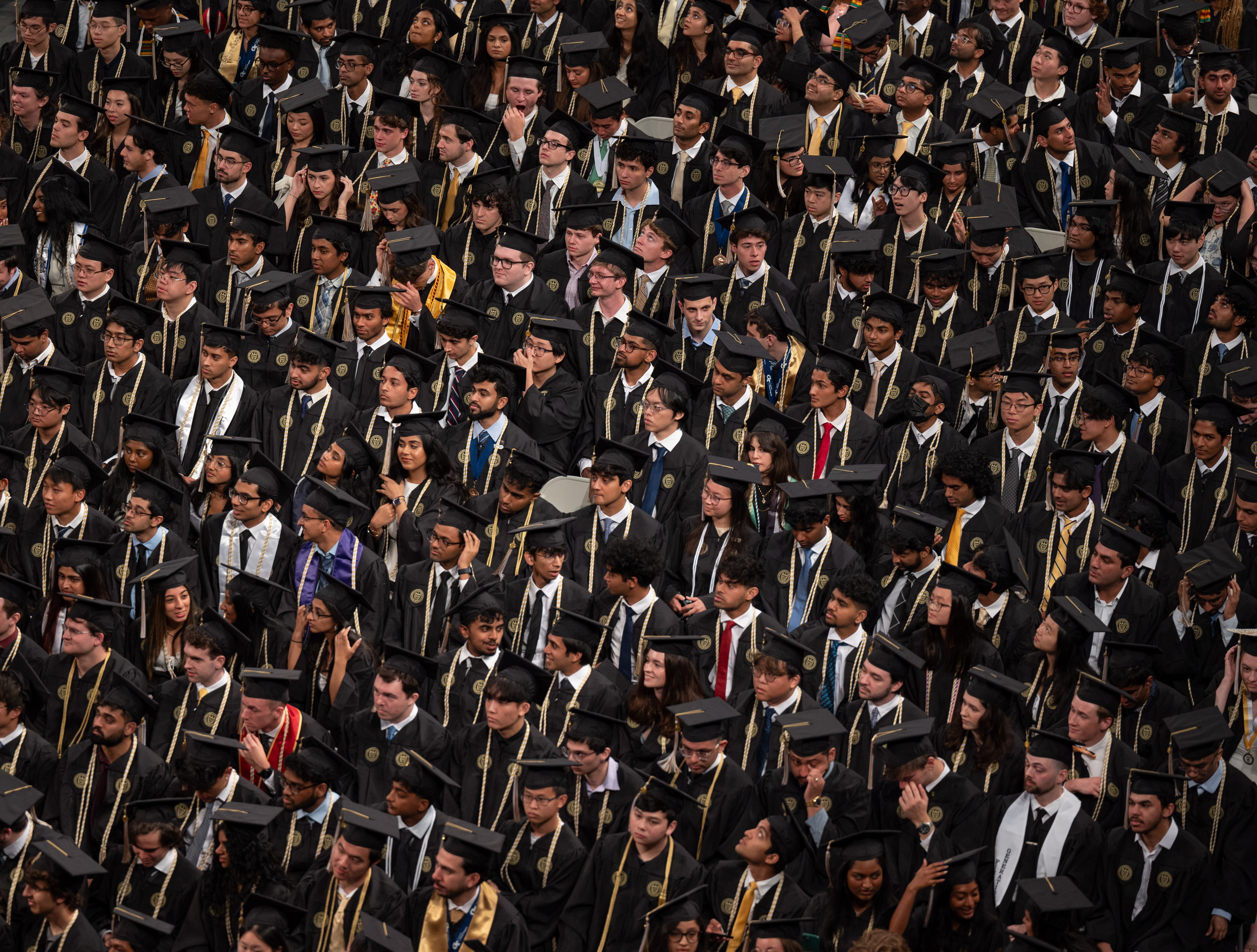 Students at Commencement